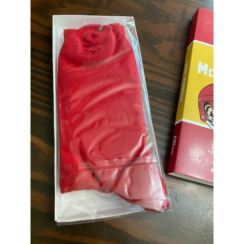 New Sockey Hall of Fame NHL Lanny‎ McDonald Socks 2018 Calgary Flames Hockey